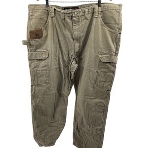Wrangler Riggs Workwear Men's Tan Ranger‎ Cargo Pants Relaxed Fit Size 46 x30